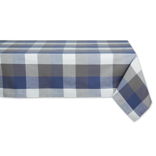 DII® 84" Tri Color Check Tablecloth